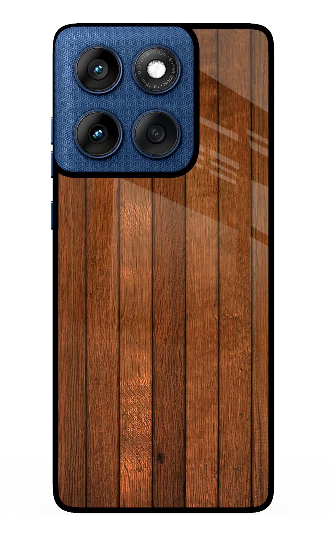 Wooden Artwork Bands Moto Edge 60 Glass Case Back Cover by Casekaro