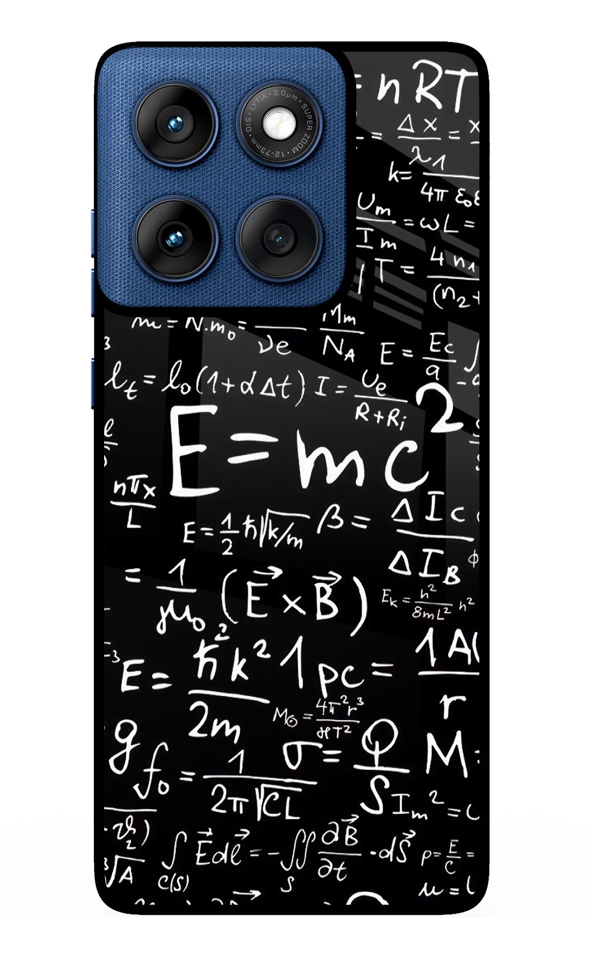 Physics Formula Moto Edge 60 Glass Case Back Cover by Casekaro