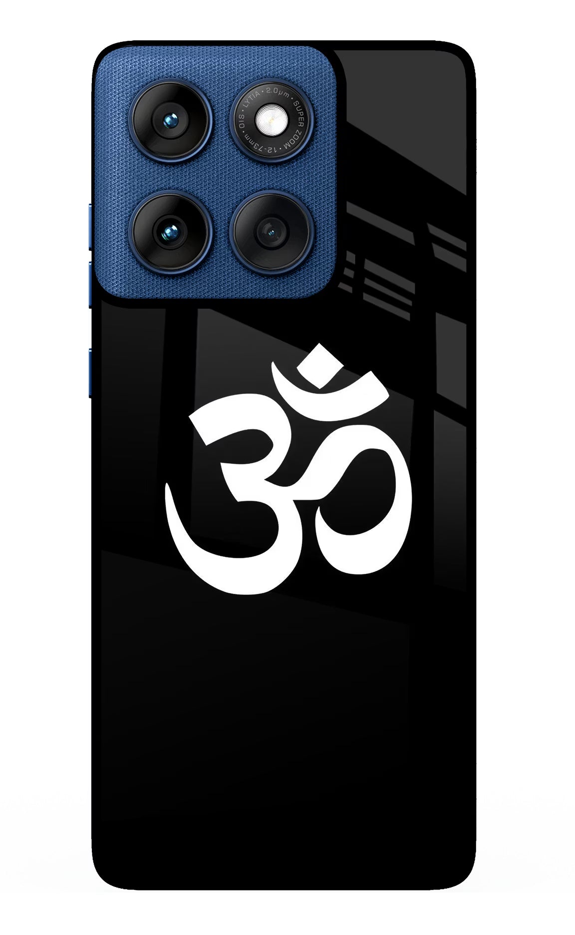 Om Moto Edge 60 Glass Case Back Cover by Casekaro