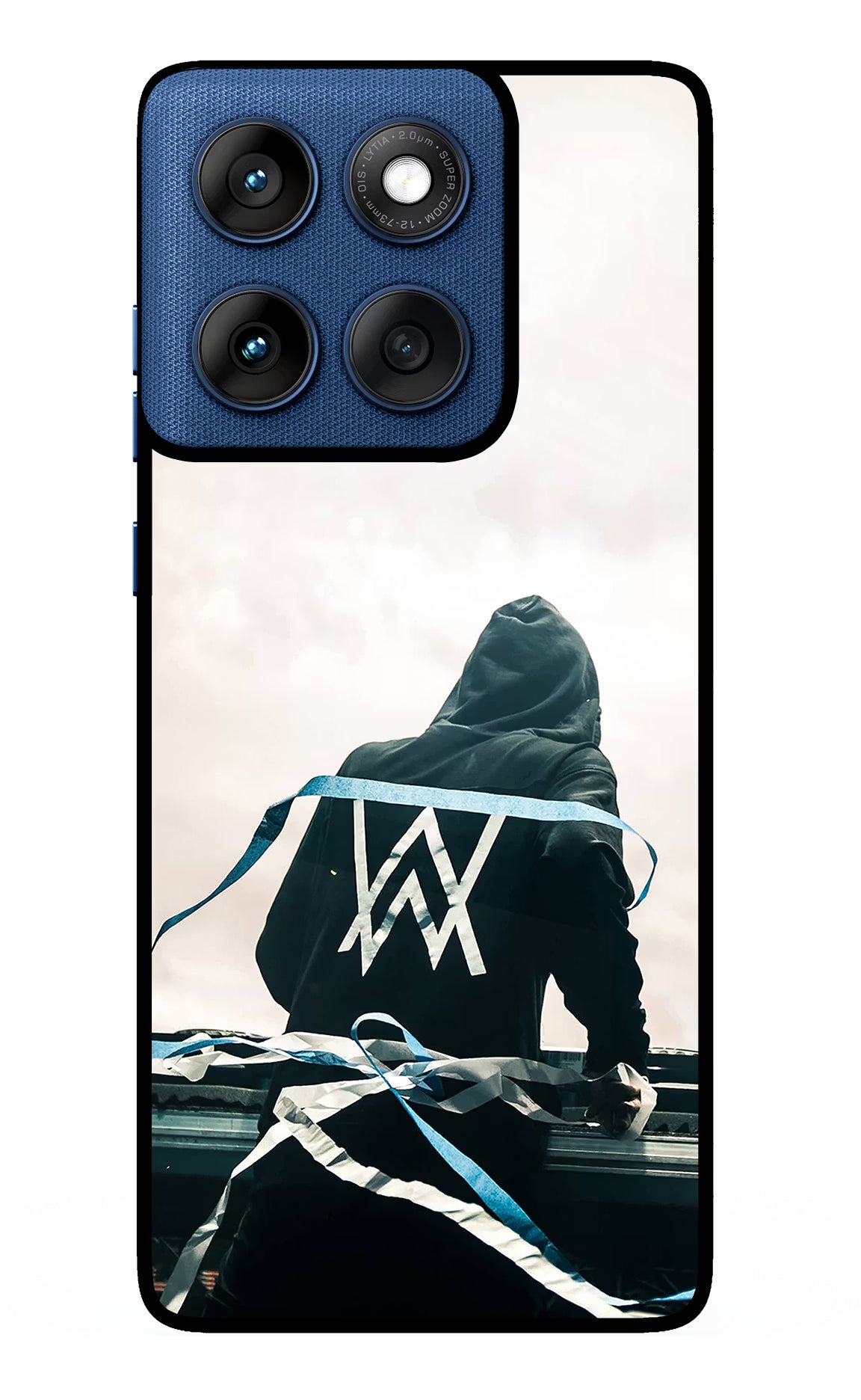 Alan Walker Moto Edge 60 Glass Case Back Cover by Casekaro