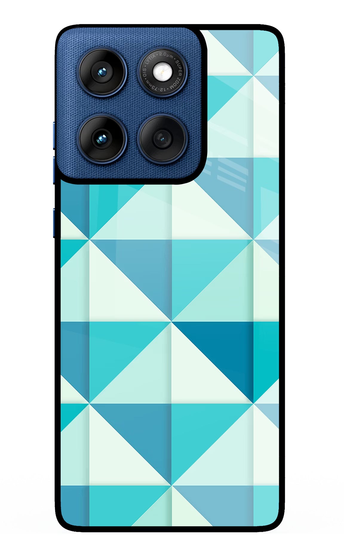 Abstract Moto Edge 60 Glass Case Back Cover by Casekaro