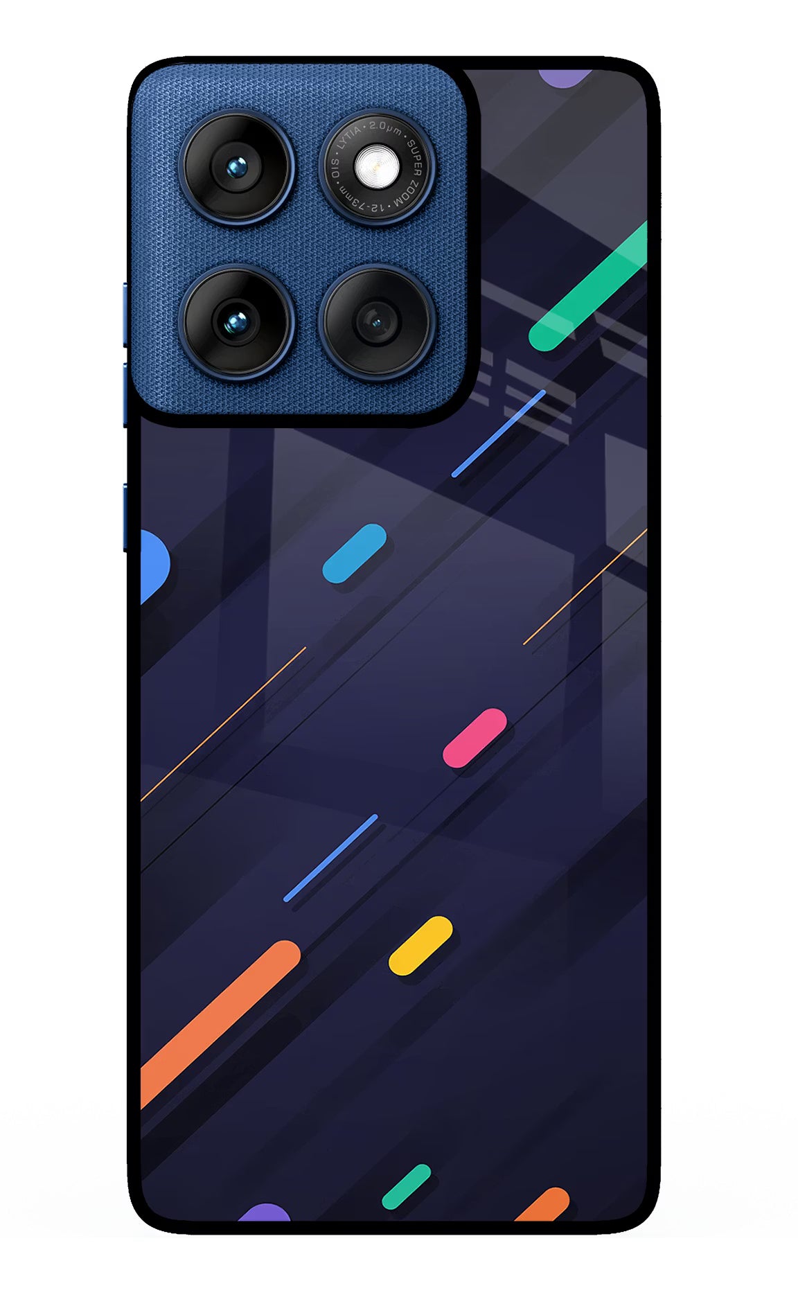 Abstract Design Moto Edge 60 Glass Case Back Cover by Casekaro