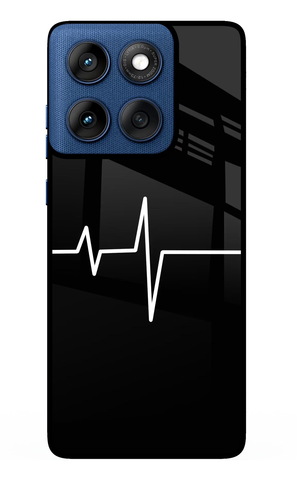 Heart Beats Moto Edge 60 Glass Case Back Cover by Casekaro