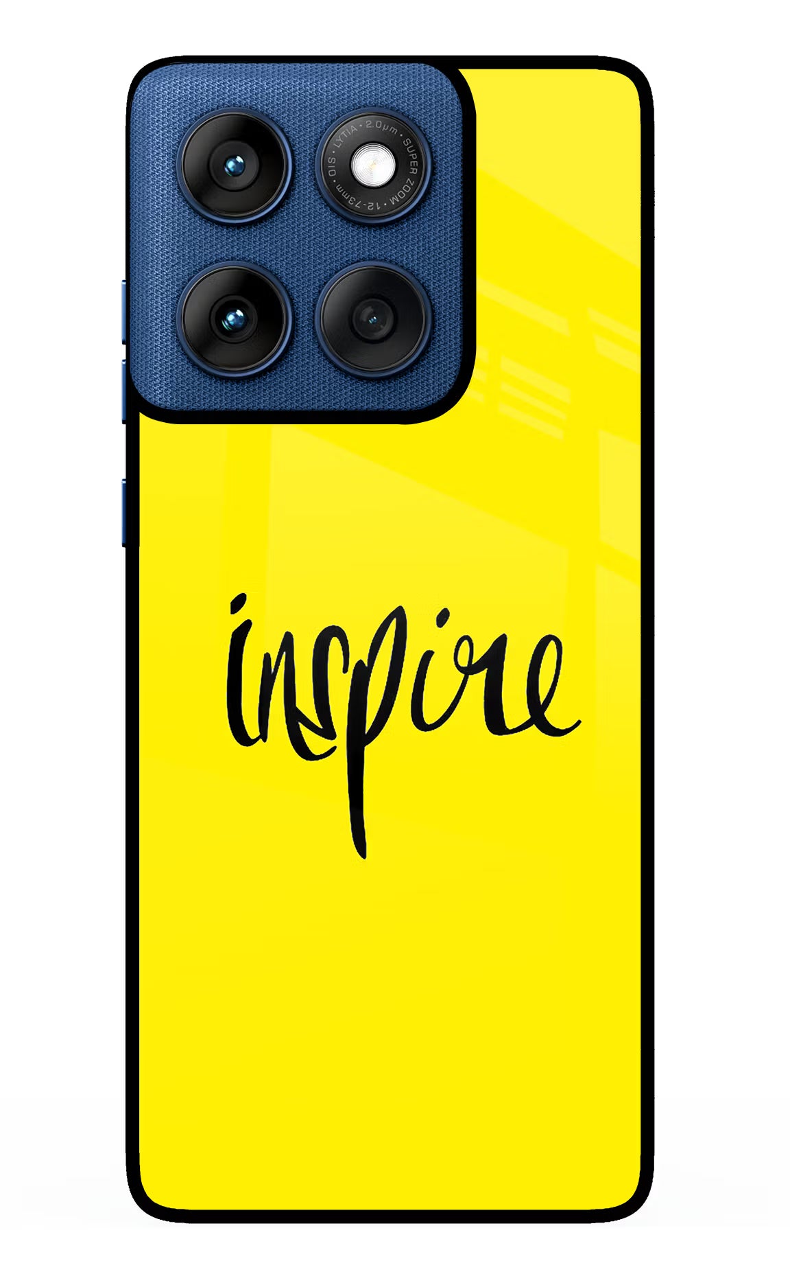 Inspire Moto Edge 60 Glass Case Back Cover by Casekaro