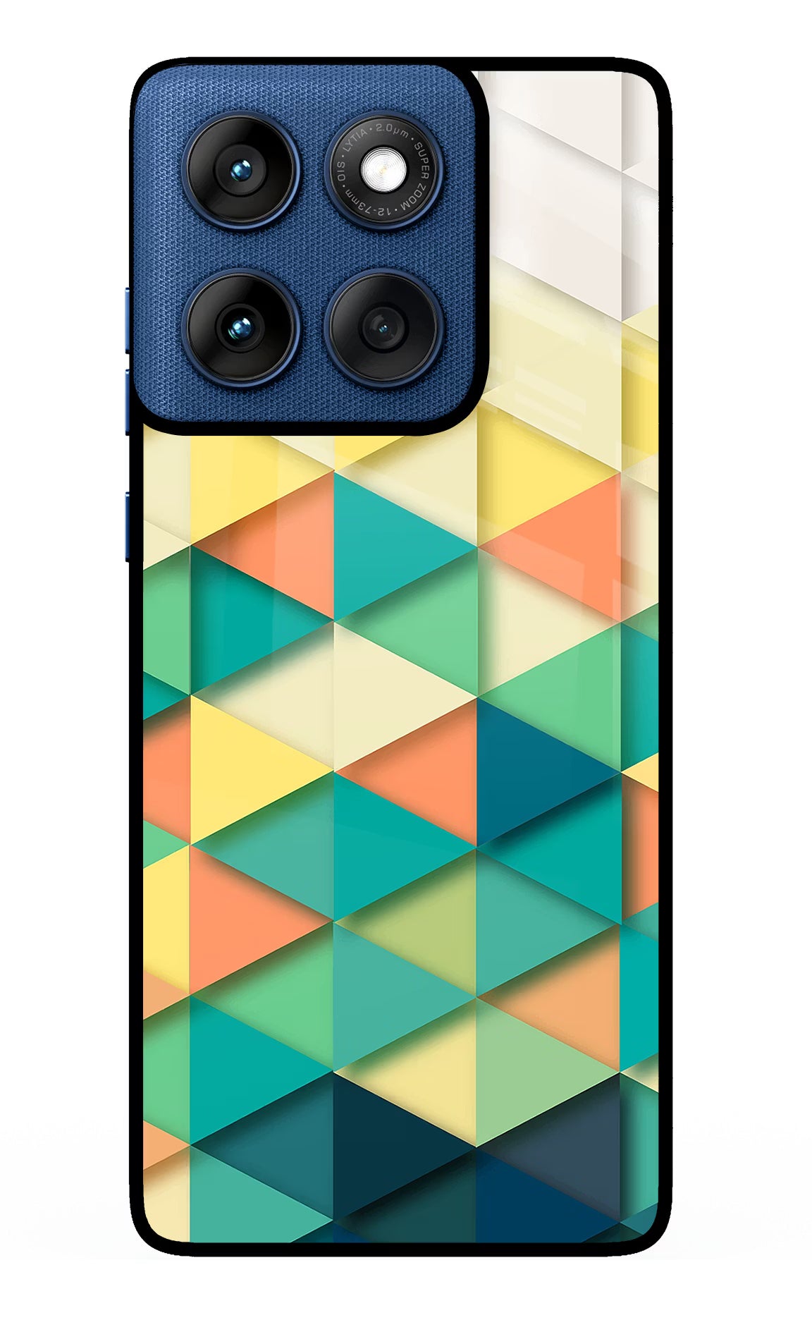 Abstract Moto Edge 60 Glass Case Back Cover by Casekaro