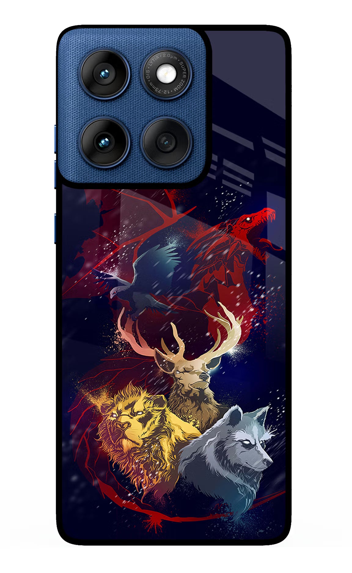 Game Of Thrones Moto Edge 60 Glass Case Back Cover by Casekaro