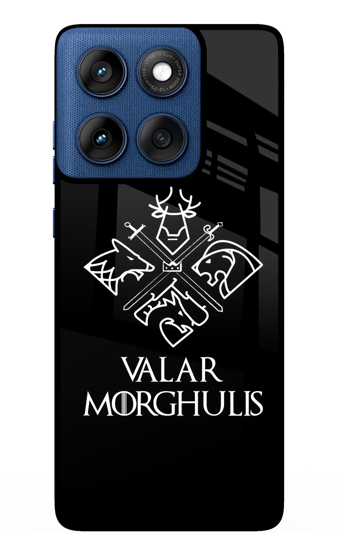 Valar Morghulis | Game Of Thrones Moto Edge 60 Glass Case Back Cover by Casekaro