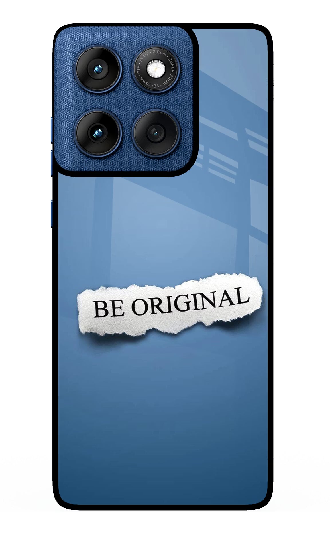 Be Original Moto Edge 60 Glass Case Back Cover by Casekaro