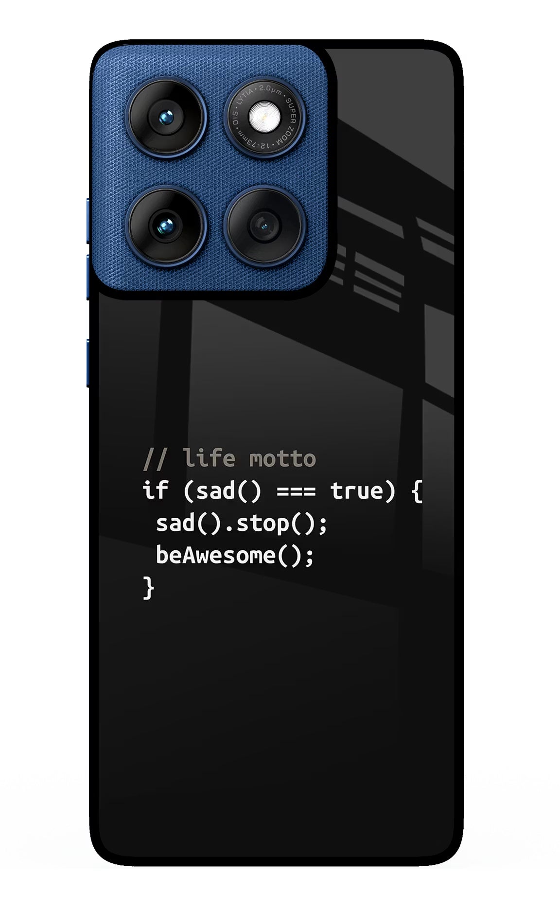 Life Motto Code Moto Edge 60 Glass Case