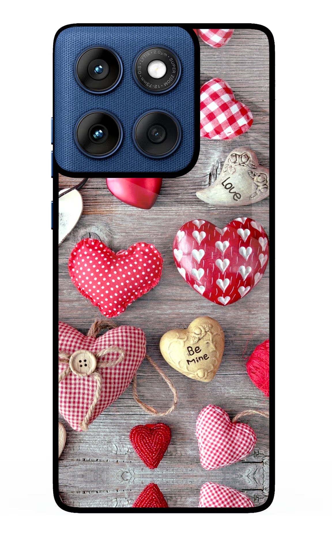 Love Wallpaper Moto Edge 60 Glass Case Back Cover by Casekaro