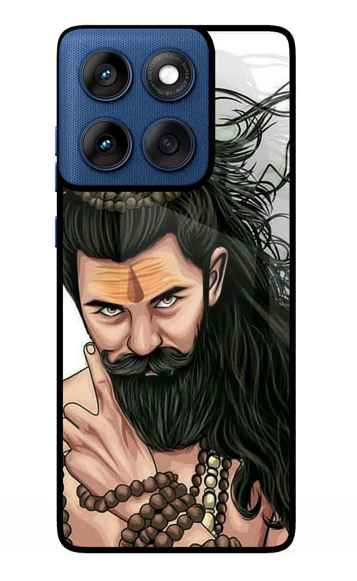 Mahadev Moto Edge 60 Glass Case Back Cover by Casekaro