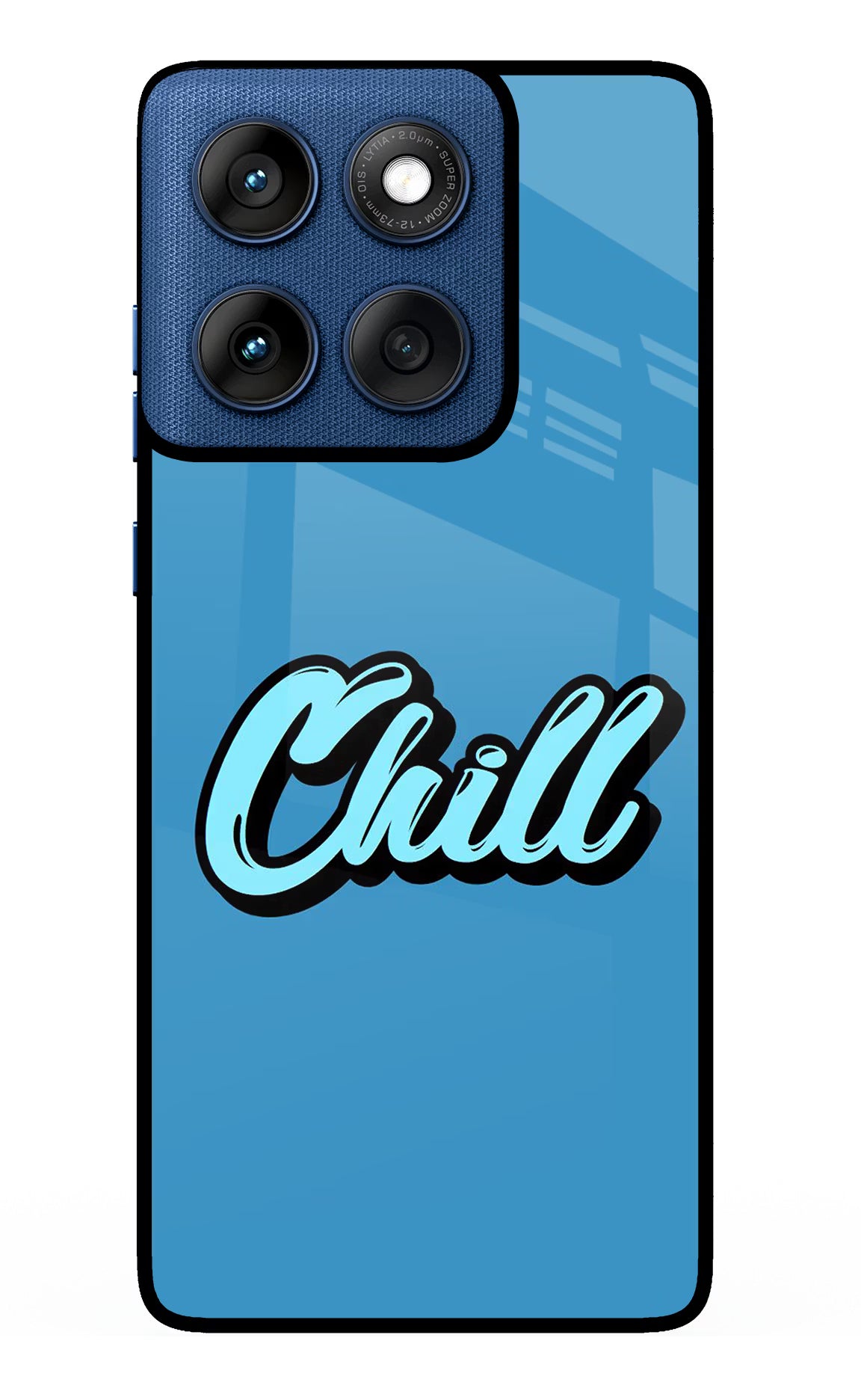 Chill Moto Edge 60 Glass Case Back Cover by Casekaro