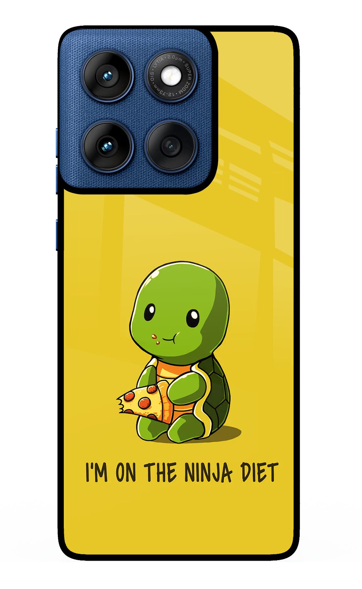 I'm on Ninja Diet Moto Edge 60 Glass Case Back Cover by Casekaro