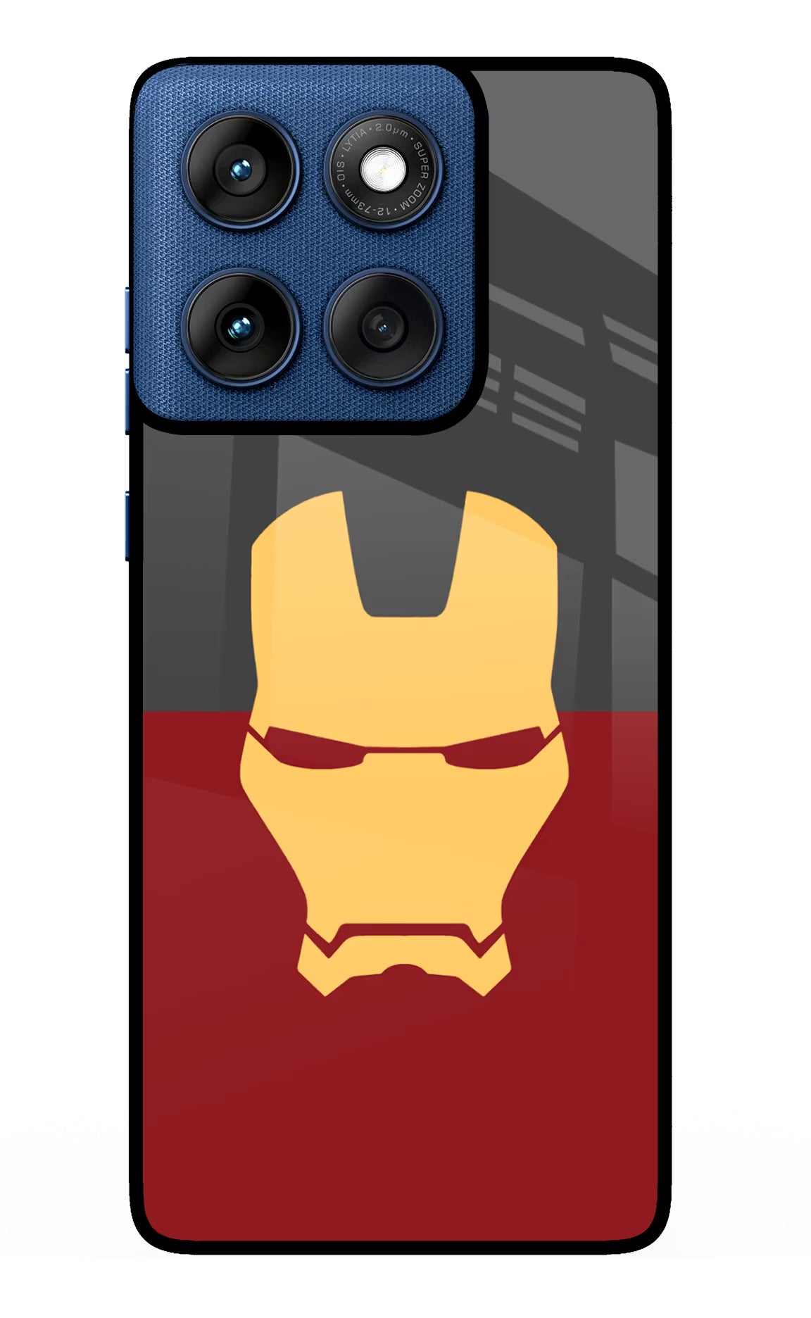 Ironman Moto Edge 60 Glass Case Back Cover by Casekaro