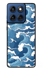 Blue Waves Moto Edge 60 Glass Case