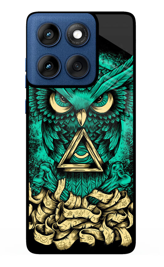 Green Owl Moto Edge 60 Glass Case