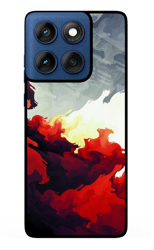 Fire Cloud Moto Edge 60 Glass Case
