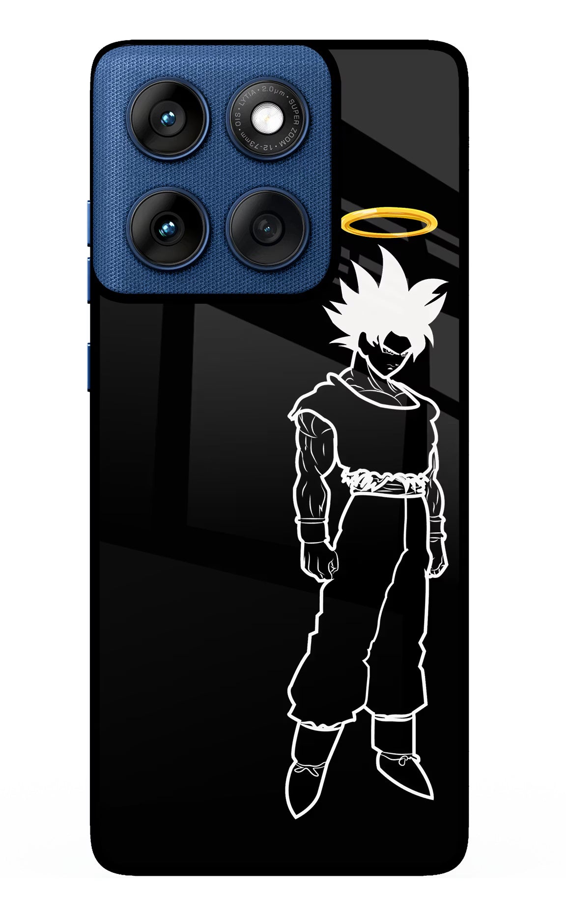 DBS Character Moto Edge 60 Glass Case Back Cover by Casekaro