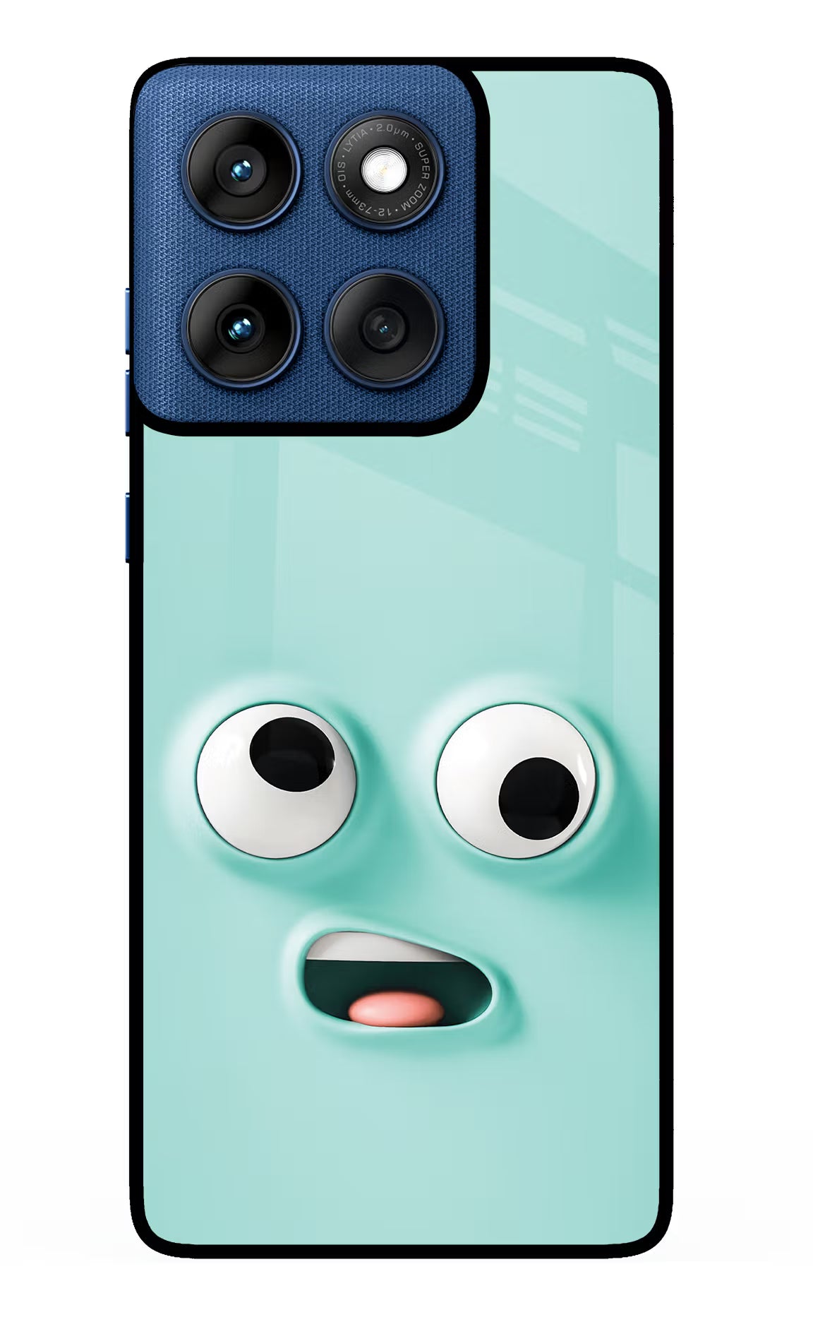 Funny Cartoon Moto Edge 60 Glass Case Back Cover by Casekaro