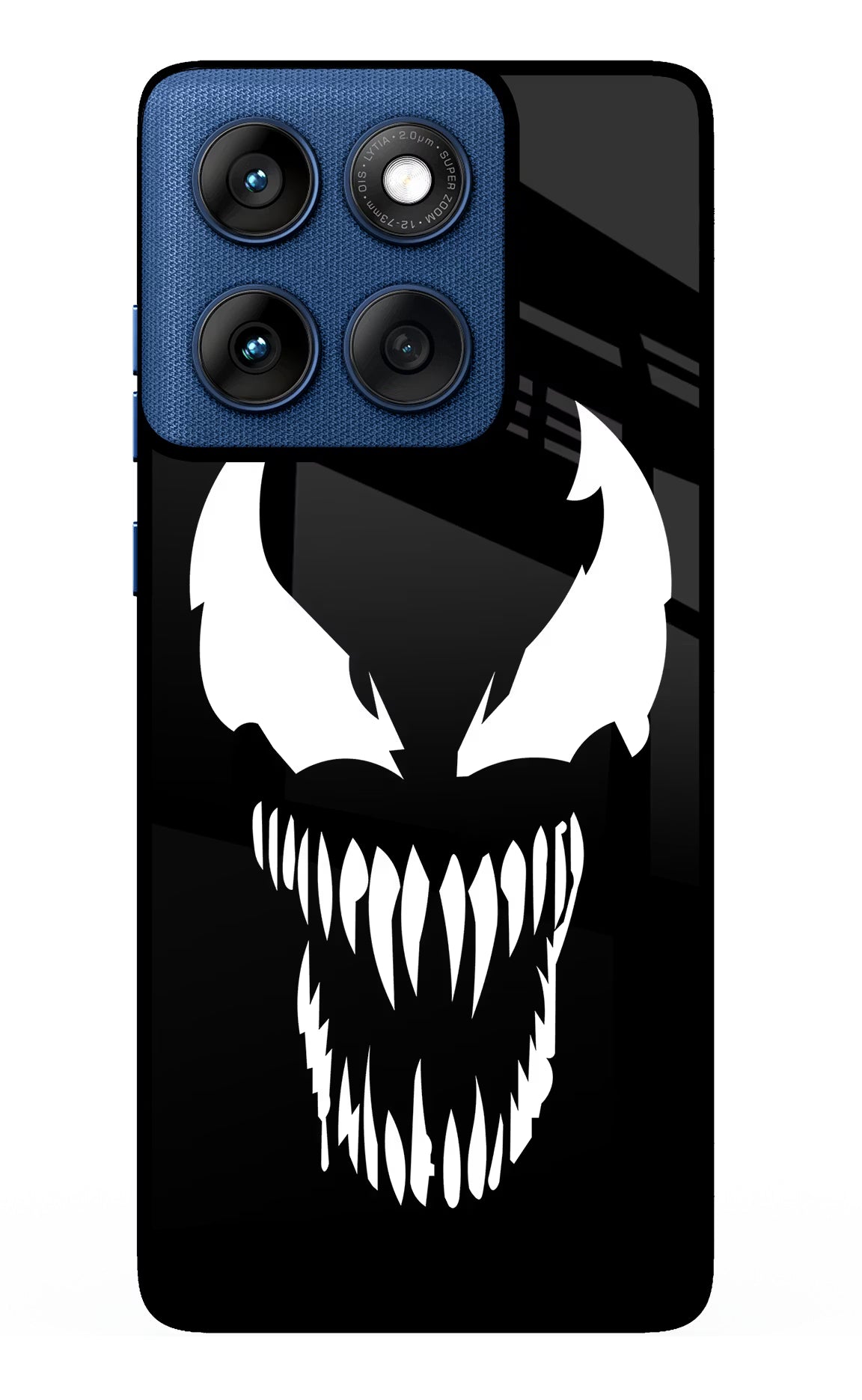 Venom Moto Edge 60 Glass Case Back Cover by Casekaro