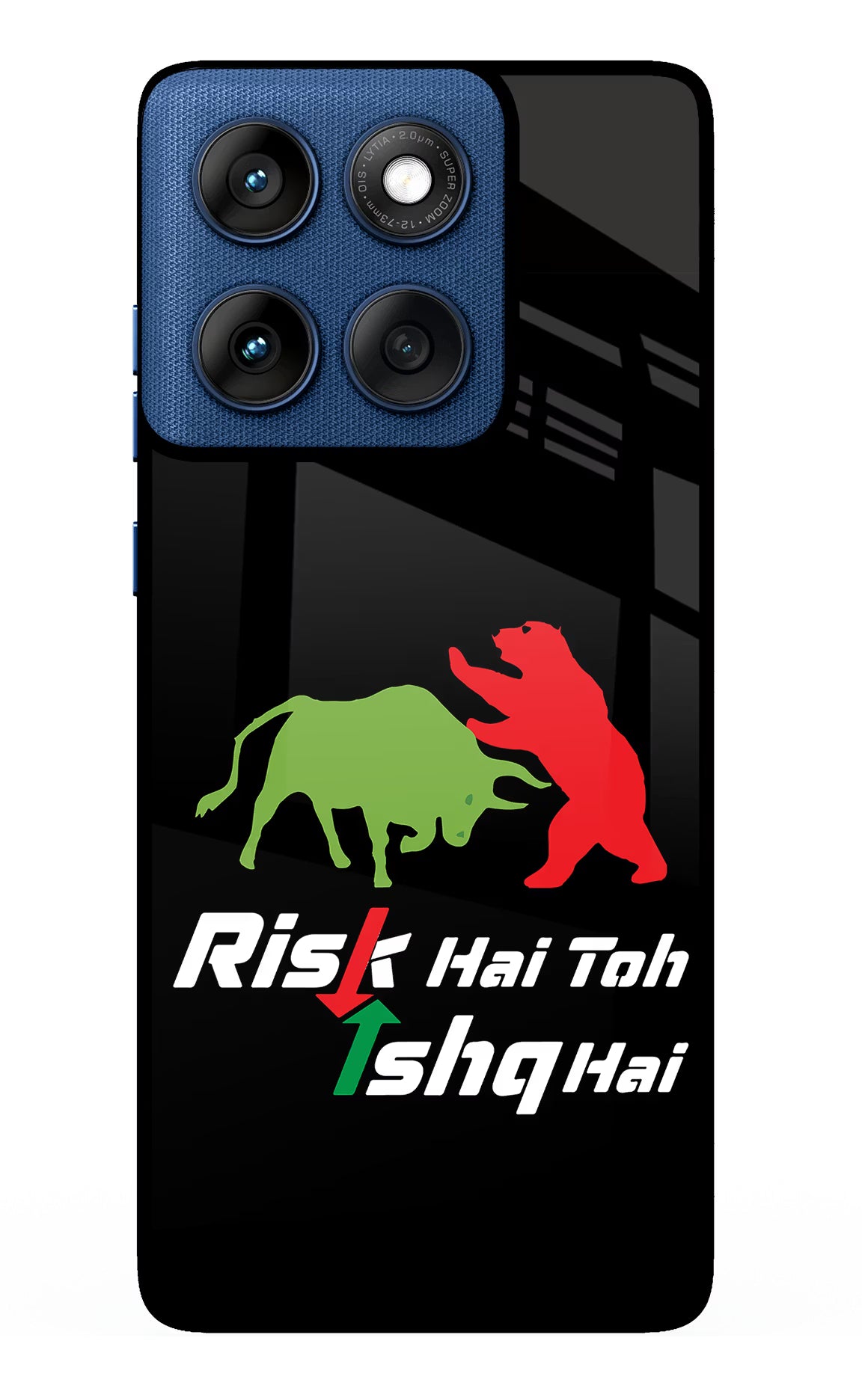 Risk Hai Toh Ishq Hai Moto Edge 60 Glass Case Back Cover by Casekaro