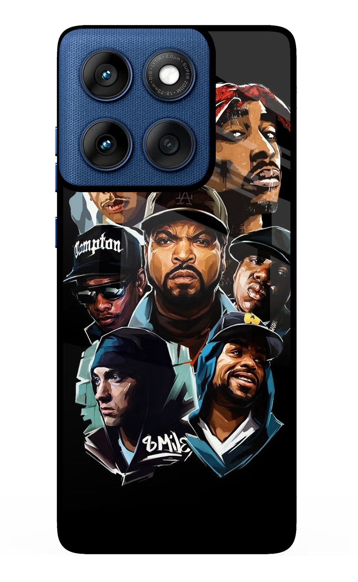 Rappers Moto Edge 60 Glass Case Back Cover by Casekaro