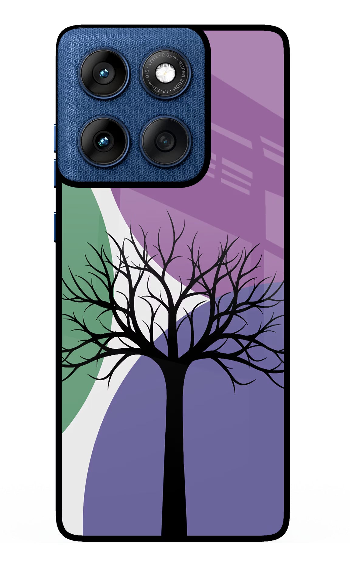 Tree Art Moto Edge 60 Glass Case Back Cover by Casekaro