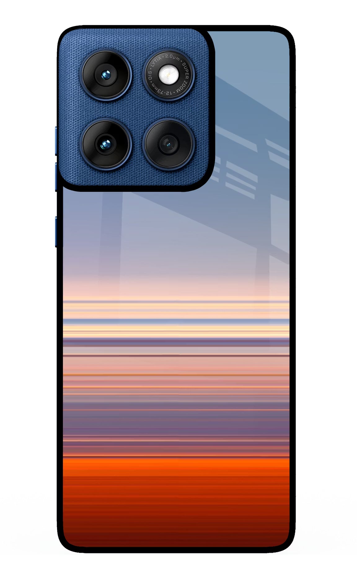 Morning Colors Moto Edge 60 Glass Case Back Cover by Casekaro