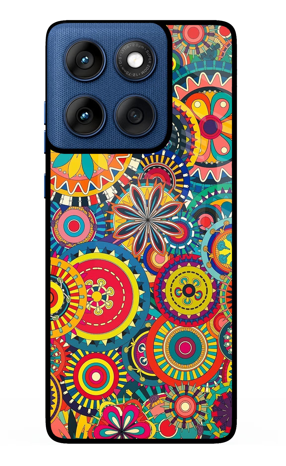 Gol Gol Art Moto Edge 60 Glass Case Back Cover by Casekaro
