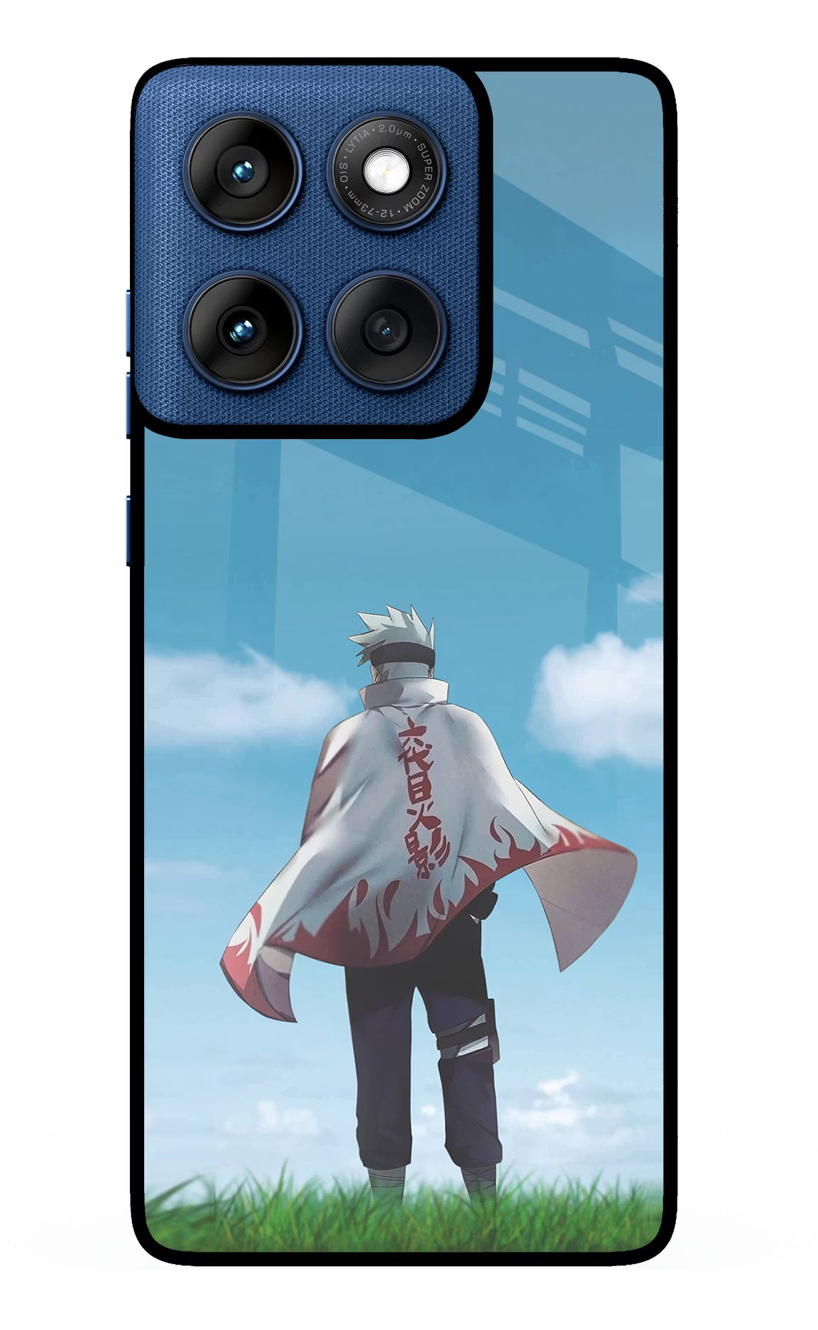 Kakashi Moto Edge 60 Glass Case Back Cover by Casekaro