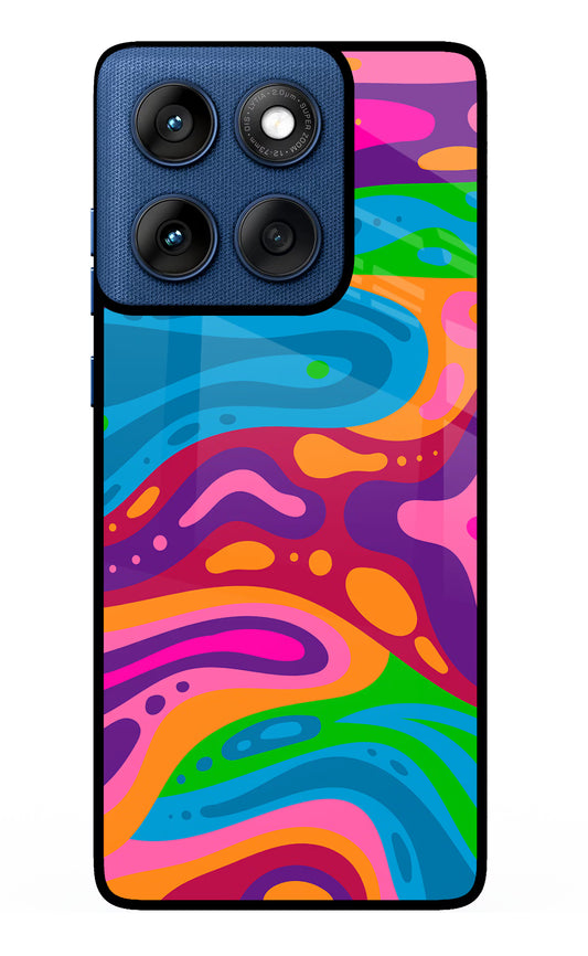 Trippy Pattern Moto Edge 60 Glass Case