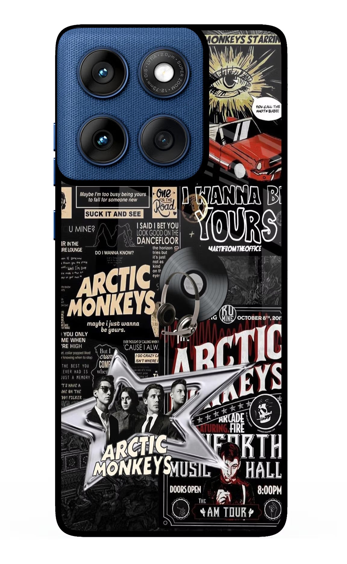 Arctic Monkeys Moto Edge 60 Glass Case Back Cover by Casekaro