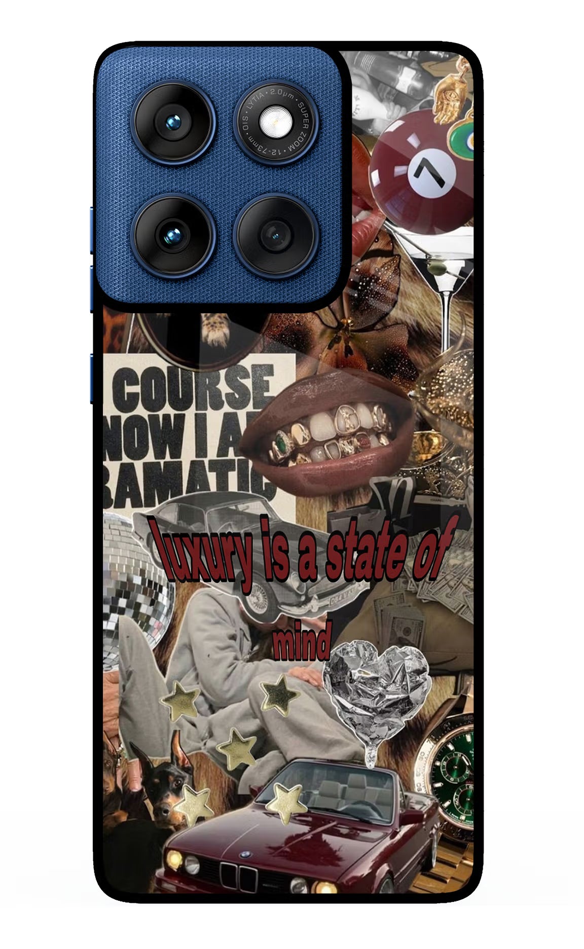 Luxury Moto Edge 60 Glass Case Back Cover by Casekaro
