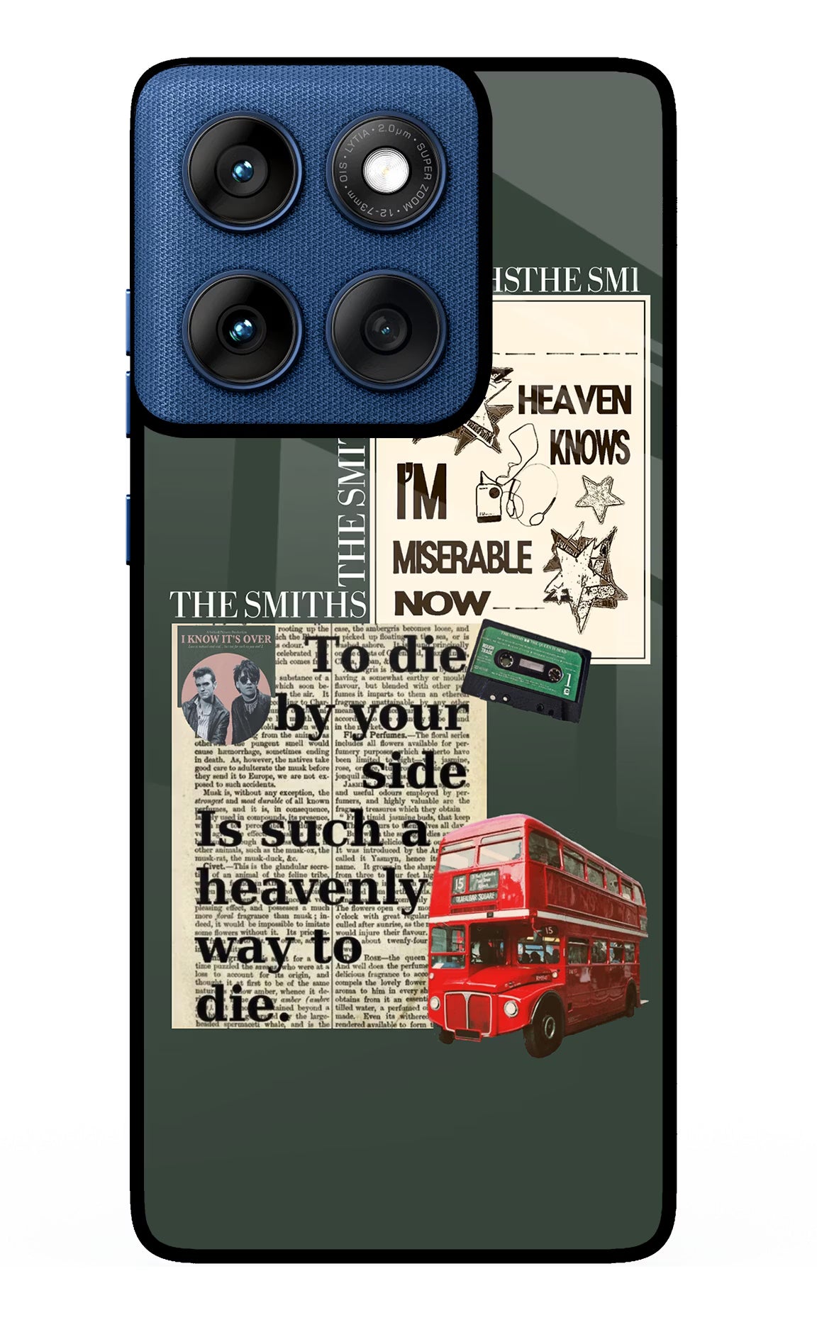 The Smiths Moto Edge 60 Glass Case Back Cover by Casekaro