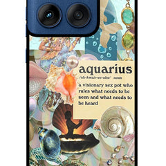 Aquarius Zodiac Moto Edge 60 Glass Case