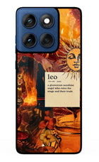 Leo Zodiac Moto Edge 60 Glass Case