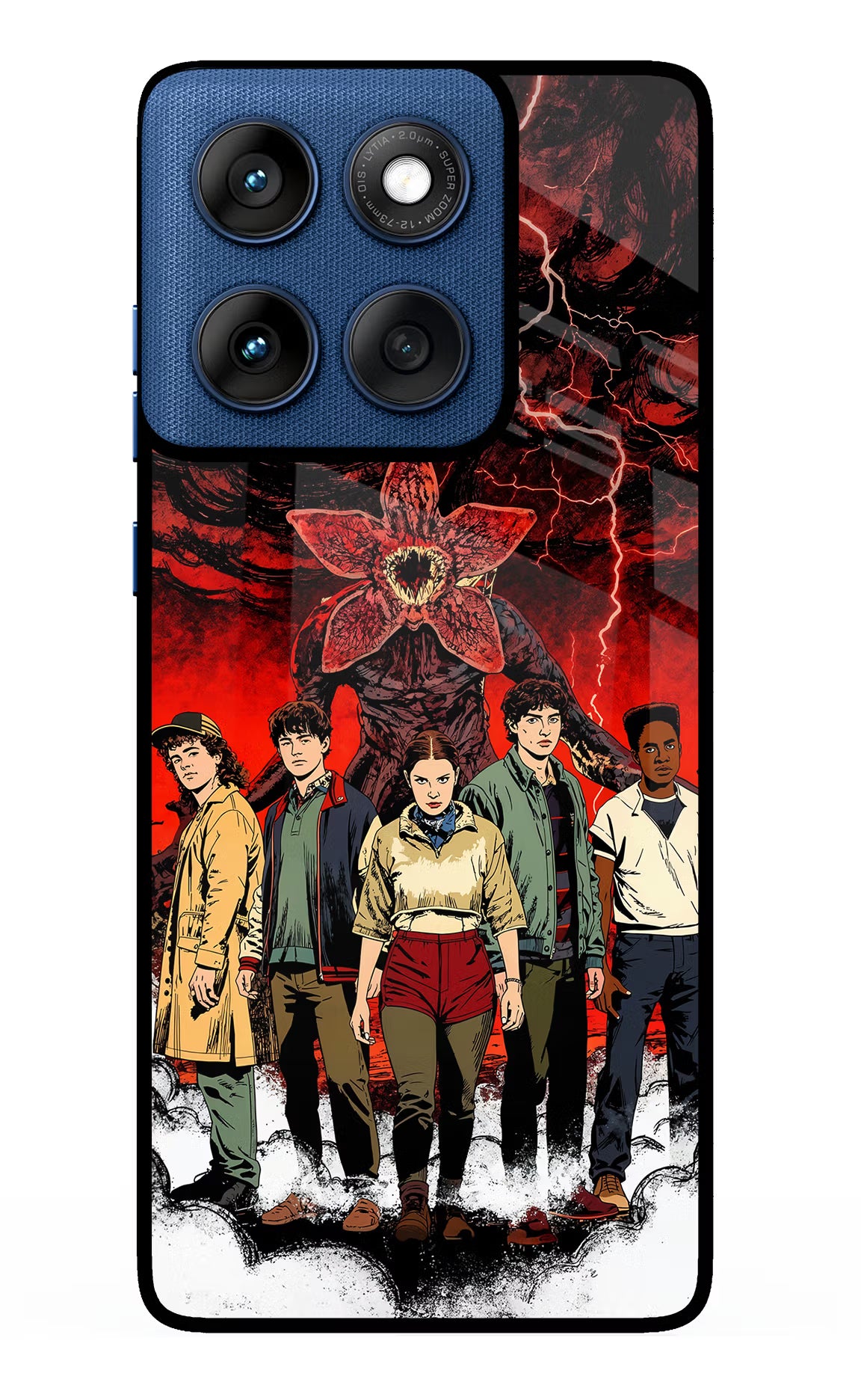 Ordinary Things Characters Moto Edge 60 Glass Case Back Cover by Casekaro