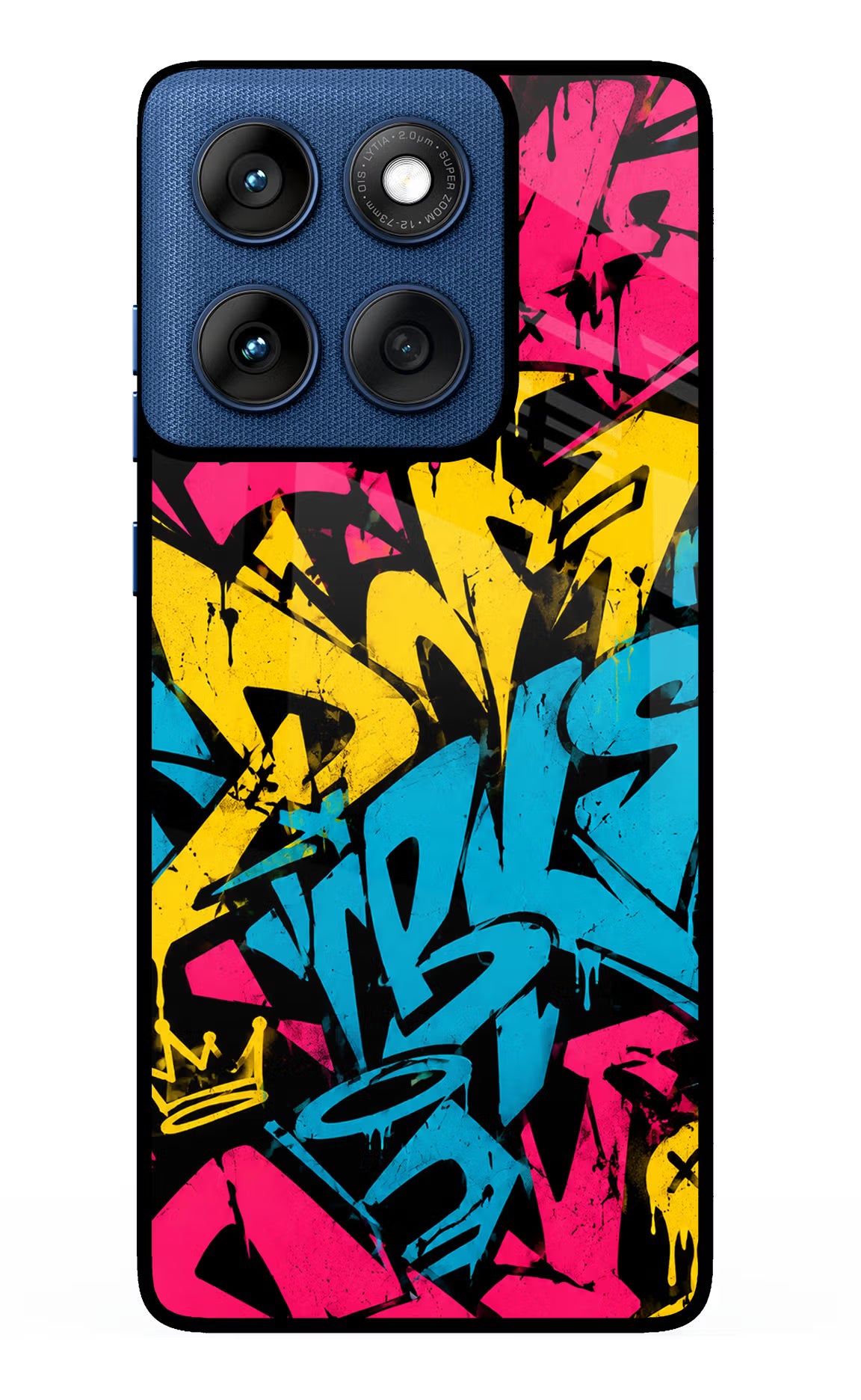 Graffiti Vibe Moto Edge 60 Glass Case