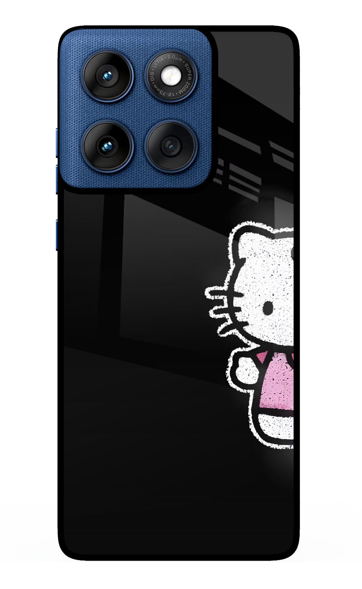 Kitty Charm Moto Edge 60 Glass Case