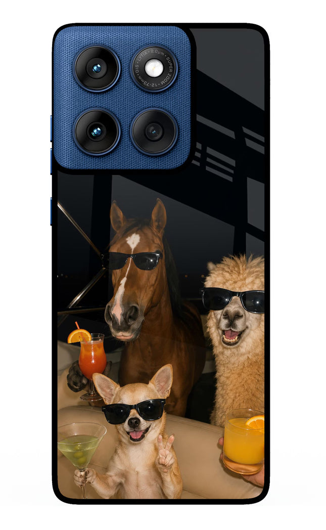 Party Squad Moto Edge 60 Glass Case
