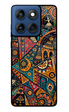 Folk Print Moto Edge 60 Glass Case