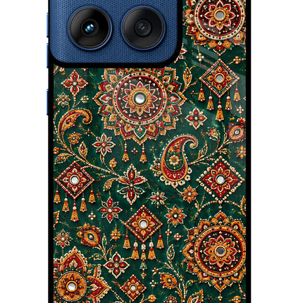Green Pataka Moto Edge 60 Glass Case