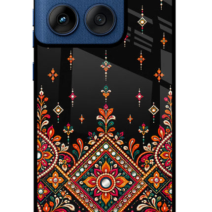 Noir Mehfil Moto Edge 60 Glass Case