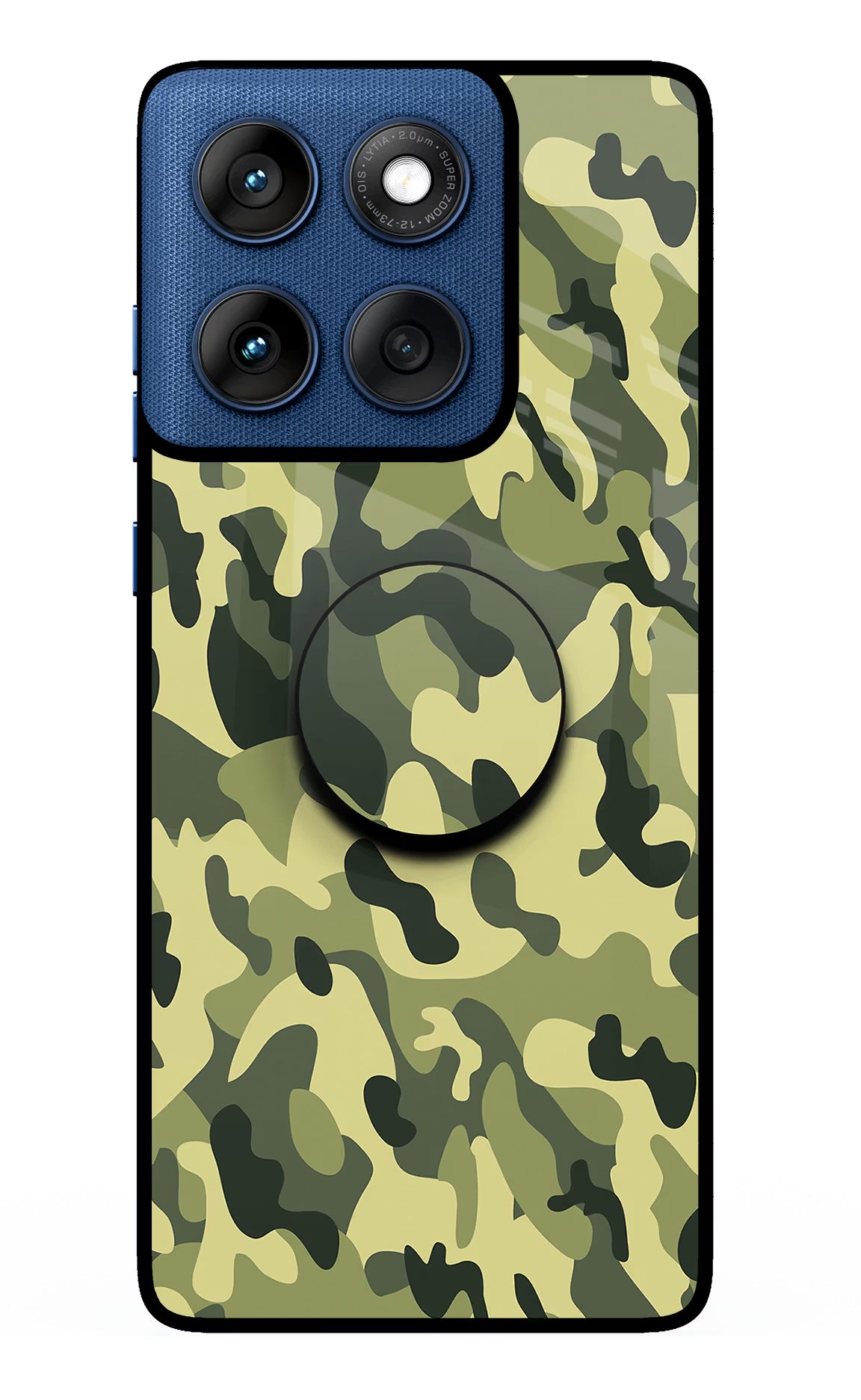 Camouflage Moto Edge 60 Pop Case by Casekaro