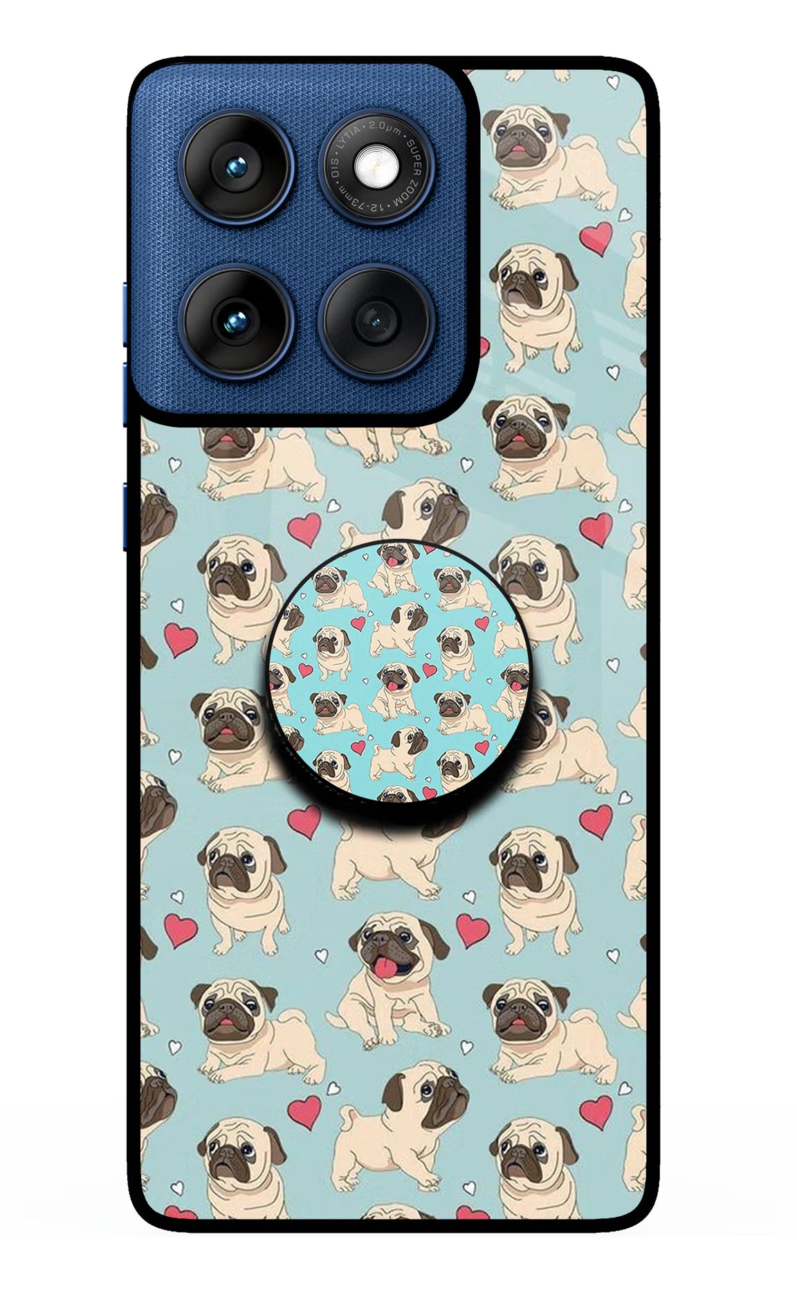 Pug Dog Moto Edge 60 Pop Case by Casekaro
