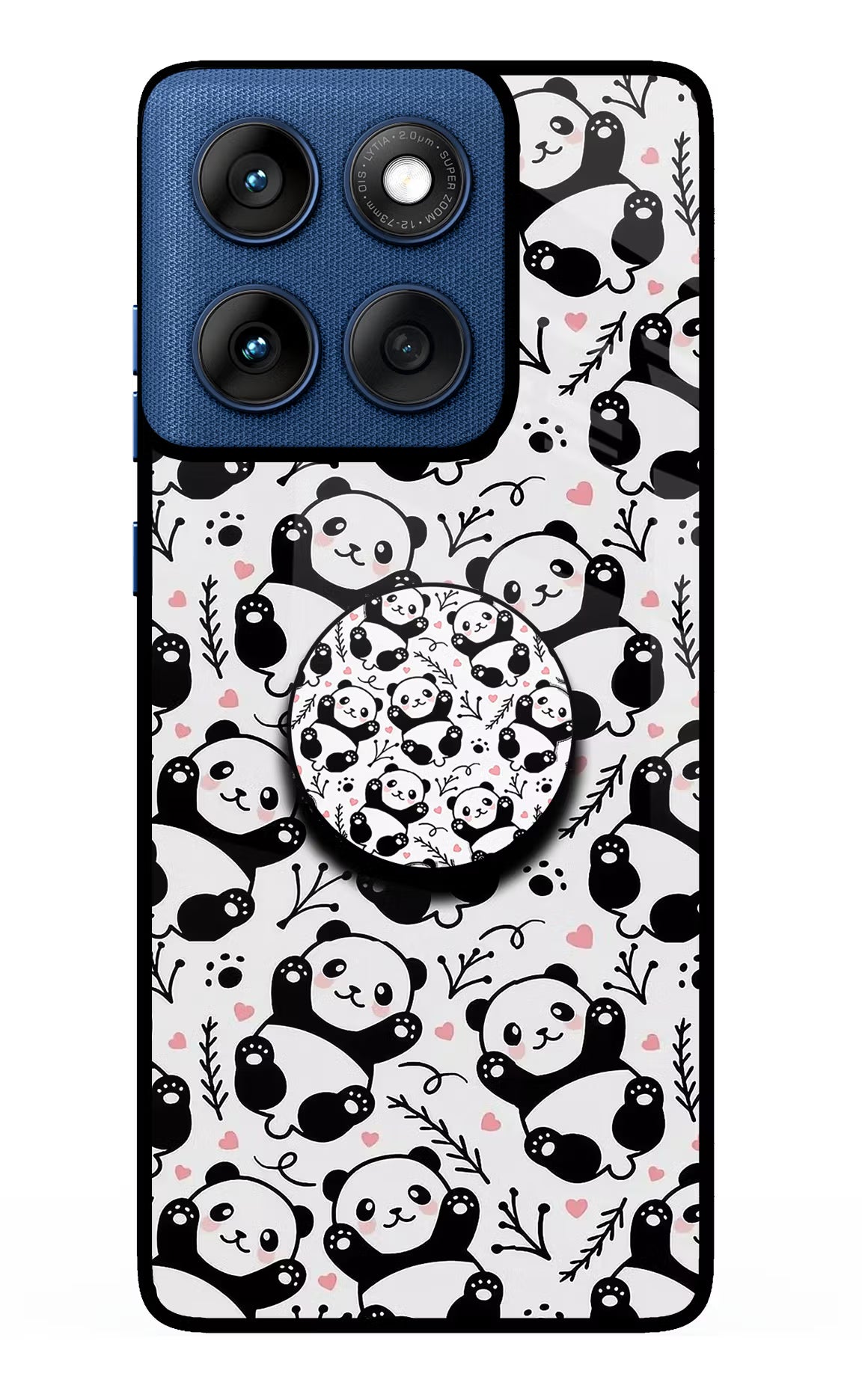 Cute Panda Moto Edge 60 Pop Case by Casekaro