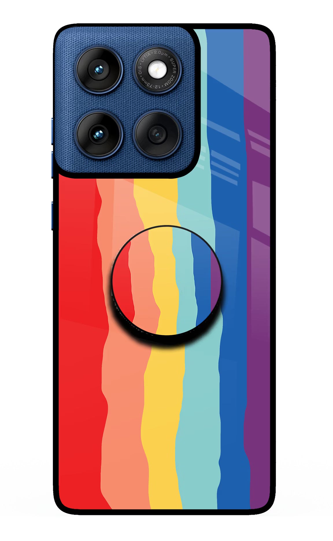 Rainbow Moto Edge 60 Pop Case by Casekaro