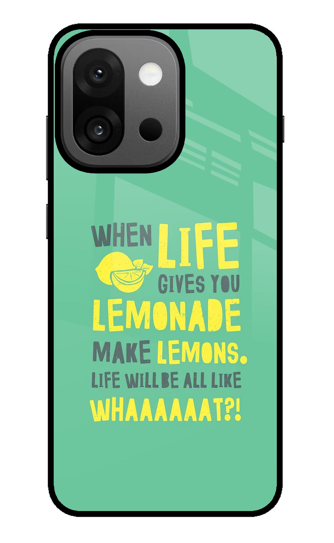 Quote OnePlus 13s Glass Case Back Cover by Casekaro