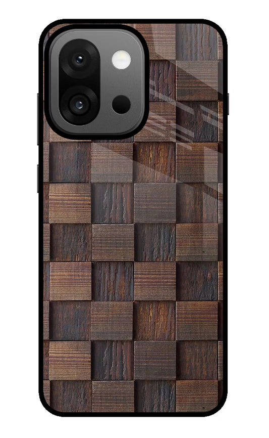 Wooden Cube Design OnePlus 13s Glass Case