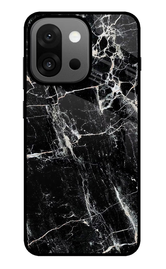 Black Marble Texture OnePlus 13s Glass Case
